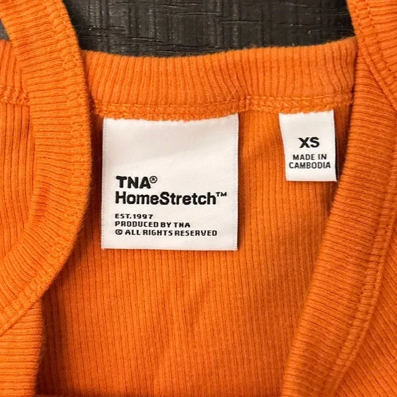 Orange TNA Women's Tank Top - Picture 2 of 3